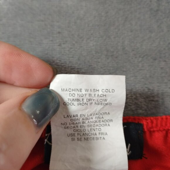 Love 2 by Loved Womens Red Camisole Tank Top Adjustable Lace Trim Size XL - Picture 4 of 9